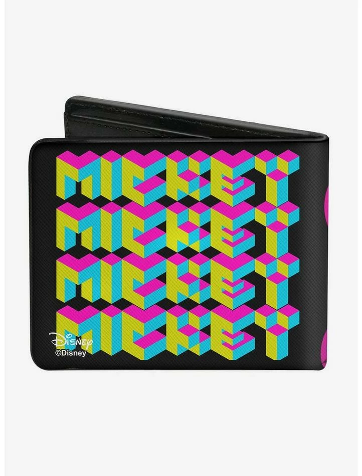 Cheapest π Disney Mickey Mouse Walking Pose Pixel Text Bi-Fold Wallet β¨ 2 Cheapest π Disney Mickey Mouse Walking Pose Pixel Text Bi-Fold Wallet β¨ - Image 2