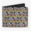 Budget 🔔 Disney Mickey Mouse Nerdy Poses Bi-Fold Wallet ✨