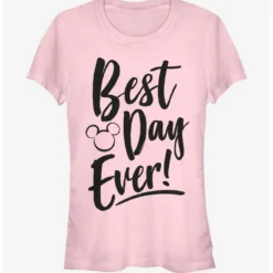 New 🛒 Disney Mickey Mouse Best Day Girls T-Shirt ❤️