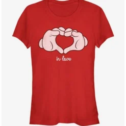 Outlet 🎁 Disney Mickey Mouse Glove Heart Girls T-Shirt 😉 -Mickey Mouse Store 12831431 hi