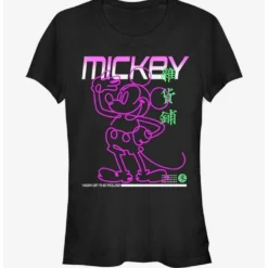 Top 10 ⭐ Disney Mickey Mouse Street Glow 🎁 Girls T-Shirt 😉
