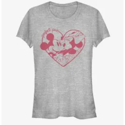 Brand new 🛒 Disney Mickey Mouse And Minnie Mouse Perfect Pair Girls T-Shirt 👍