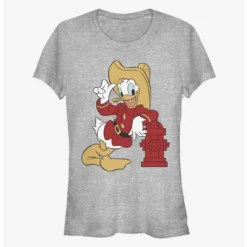 Cheapest ✔️ Disney Donald Duck Fire Fighter Classic Girls T-Shirt 😍