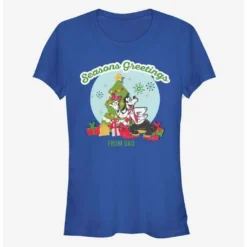 Promo 👍 Disney Goofy Seasons Greetings From Dad Classic Girls T-Shirt 🌟