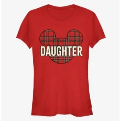 Cheap 🔥 Disney Mickey Mouse Plaid Head Daughter Classic Girls T-Shirt ❤️ -Mickey Mouse Store 13315064 hi