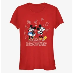 Best reviews of 😉 Disney Mickey Mouse And Minnie Mouse Learn Discover Classic Girls T-Shirt 🔥