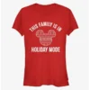Outlet ❤️ Disney Mickey Mouse The Family Is In Holiday Mode Classic 🔔 Girls T-Shirt 😍