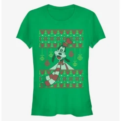 Wholesale ✔️ Disney Goofy Ornament Holiday Sweater Classic 🌟 Girls T-Shirt ✔️