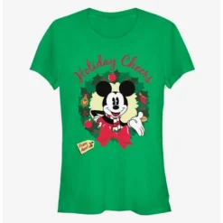 Outlet ❤️ Disney Mickey Mouse Holiday Cheers From Aunt Classic Girls T-Shirt 🔔