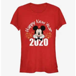Top 10 ⌛ Disney Mickey Mouse Happy New Year 2020 Classic Girls T-Shirt 🧨