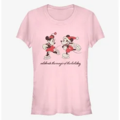 Top 10 🎉 Disney Mickey Mouse Holiday Minnie Mouse Ice Skating Classic Girls T-Shirt ⌛