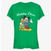 Promo ⭐ Disney Mickey Mouse And Pluto Holiday Cheer Classic Girls T-Shirt 🥰