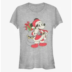 Best reviews of ✔️ Disney Mickey Mouse Christmas Santa Classic Girls T-Shirt 🔔