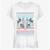 Buy 🧨 Disney Mickey Mouse And Minnie Mouse Holiday Sweater Classic Girls T-Shirt 😉