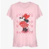 Best Sale 🧨 Disney Minnie Mouse Vintage Holiday Sweater Classic Girls T-Shirt 😀