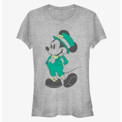 Hot Sale ❤️ Disney Mickey Mouse Leprechaun Mickey 👍 Girls T-Shirt 🔔