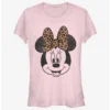 Best Pirce 😀 Disney Mickey Mouse Modern Minnie Face Leopard ✔️ Girls T-Shirt ⌛