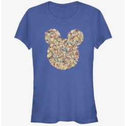 Cheapest 🎁 Disney Mickey Mouse Floral Mickey Head 🎁 Girls T-Shirt ❤️