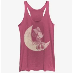 Promo ⌛ Disney Mickey Mouse Minnie On The Moon Girls Tank 🔥