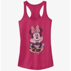 Best Pirce ❤️ Disney Mickey Mouse Minnie Sit Girls Tank ✨