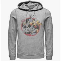 Outlet 🎁 Disney Mickey Mouse Retro Group Hoodie ✔️