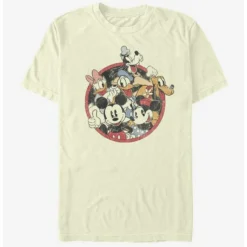 Deals ✨ Disney Mickey Mouse Retro Group T-Shirt 👍