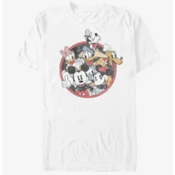 Deals ✨ Disney Mickey Mouse Retro Group T-Shirt 👍 -Mickey Mouse Store 14149448 hi