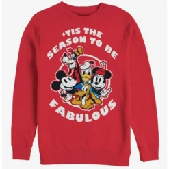 Wholesale ✔️ Disney Mickey Mouse Holiday Fabulous Holiday Crew Sweatshirt ✨