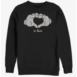 Budget 💯 Disney Mickey Mouse Glove Heart Crew Sweatshirt ✨