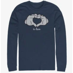 Buy 🧨 Disney Mickey Mouse Glove Heart Long-Sleeve T-Shirt ⭐
