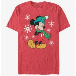 New ❤️ Disney Mickey Mouse Holiday Big Holiday Mickey T-Shirt ✨