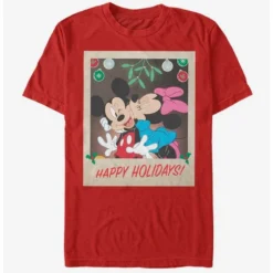 Cheap ⭐ Disney Mickey Mouse Holiday Polaroid T-Shirt ❤️
