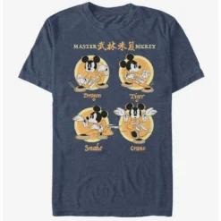 Budget ⌛ Disney Mickey Mouse The Master Four Up T-Shirt 🔥