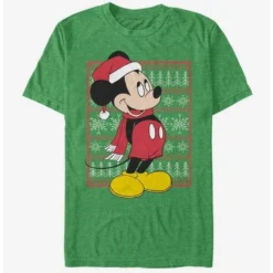Cheap 💯 Disney Mickey Mouse Holiday Mickey Ugly Sweater T-Shirt ✔️