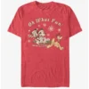 Best Pirce 🔔 Disney Mickey Mouse Holiday Sled Dog Group T-Shirt 🔔