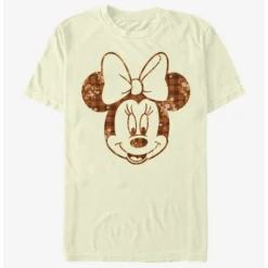 Brand new ❤️ Disney Mickey Mouse Fall Floral Plaid Minnie T-Shirt ⭐