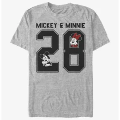 Promo ❤️ Disney Mickey Mouse Mickey Minnie Collegiate T-Shirt ❤️