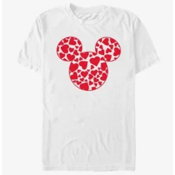 Brand new ⌛ Disney Mickey Mouse Mickey Hearts Fill T-Shirt 👍