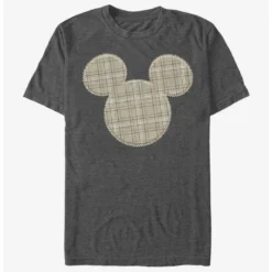 Top 10 ⌛ Disney Mickey Mouse Plaid Patch Mickey T-Shirt 💯