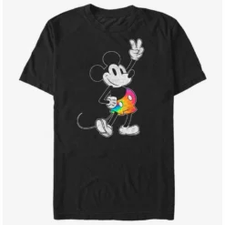 Top 10 💯 Disney Mickey Mouse Tie Dye Mickey Stroked T-Shirt ✨