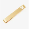 New 👏 Disney Mickey Mouse Cut Out Gold Tie Bar 👍