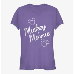 Flash Sale 👍 Disney Mickey Mouse And Minnie Mouse Signed Together Girls T-Shirt 🎉 -Mickey Mouse Store 14450405 hi