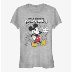 Cheapest 🌟 Disney Mickey Mouse Sketchbook Girls T-Shirt 🤩