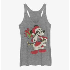 Discount ✔️ Disney Mickey Mouse Just Santa Mickey 😍 Girls Tank 🤩