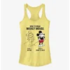 Budget ⭐ Disney Mickey Mouse Mickey Drawing ✨ Girls Tank ❤️
