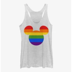 Deals 🔔 Disney Mickey Mouse Rainbow Ears ✔️ Girls Tank ⌛