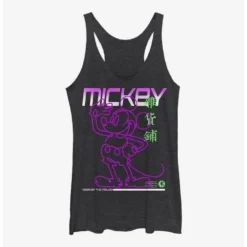 Discount 😀 Disney Mickey Mouse Street Glow Girls Tank ⌛