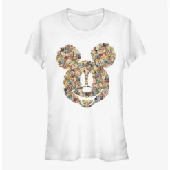 Buy 💯 Disney Mickey Mouse Floral Mickey Girls T-Shirt ⌛