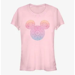 New ❤️ Disney Mickey Mouse Mickey Mandala Fill Girls T-Shirt 🔔 -Mickey Mouse Store 14454913 hi