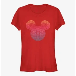 New ❤️ Disney Mickey Mouse Mickey Mandala Fill Girls T-Shirt 🔔